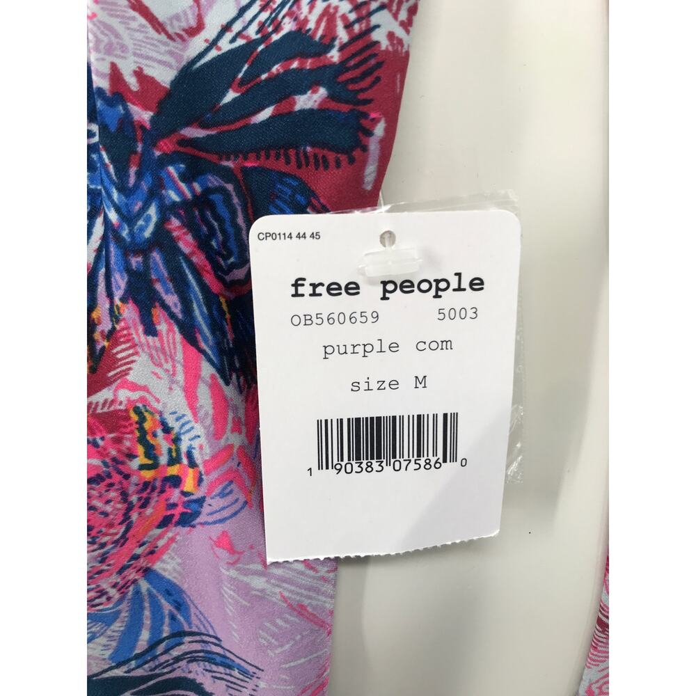 Free People Purple Combo Daydreamin Halter Mini Dress M - Picture 8 of 13